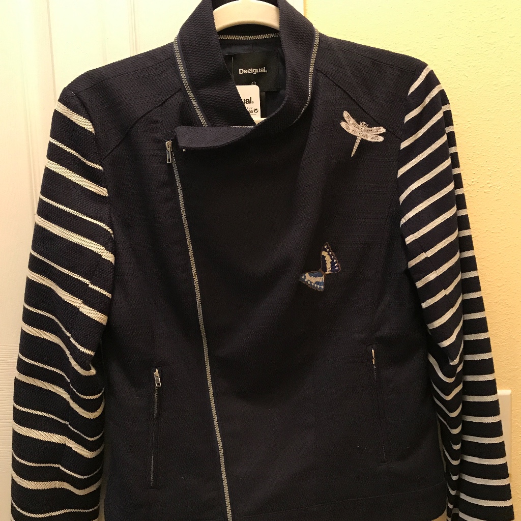 Desigual Jacket Navy/Cream